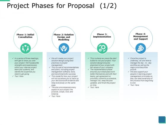 Project Phases For Proposal Management Ppt PowerPoint Presentation Portfolio Visuals