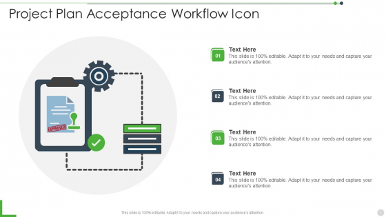 Project Plan Acceptance Workflow Icon Download PDF