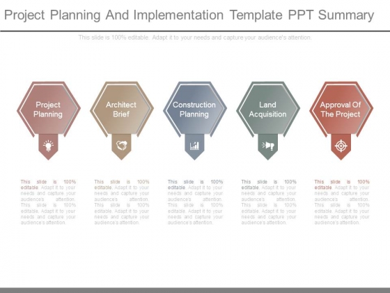 Project Planning And Implementation Template Ppt Summary