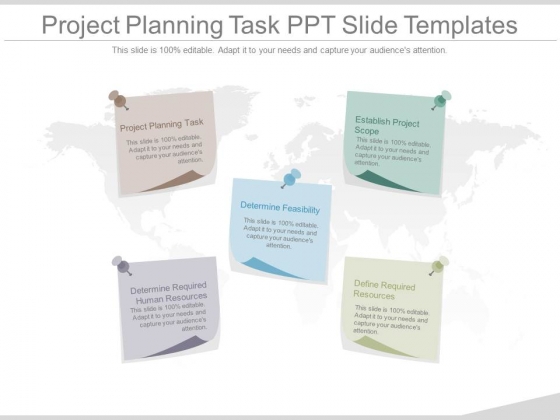 Project Planning Task Ppt Slide Templates