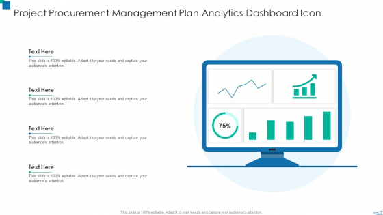Project Procurement Management Plan Analytics Dashboard Icon Structure PDF