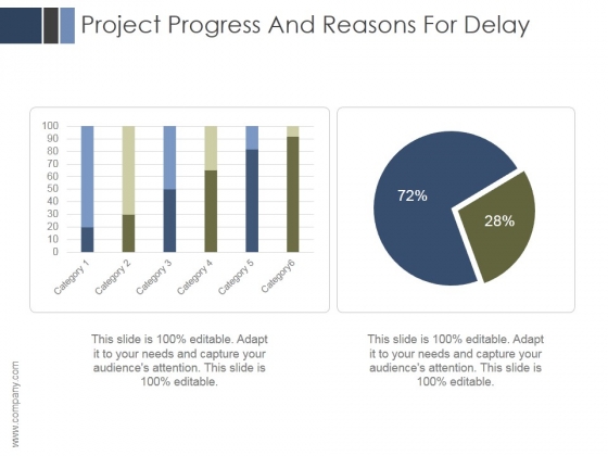 Project Progress And Reasons For Delay Ppt PowerPoint Presentation Layout