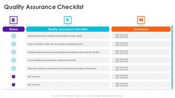 Project Quality Administration Bundle Quality Assurance Checklist Brochure PDF