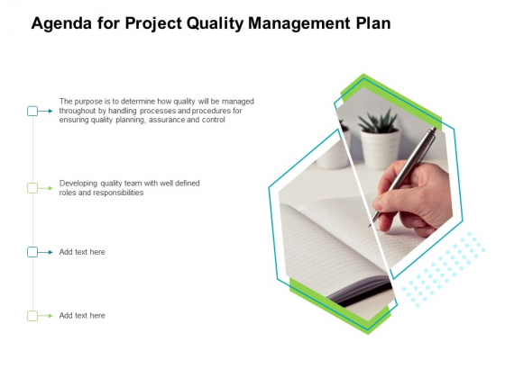 Project Quality Management Plan Agenda For Project Quality Management Plan Background PDF Project Quality Management Plan Agenda For Project Quality Management Plan Background PDF