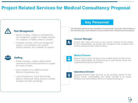 Project Related Services For Medical Consultancy Proposal Ppt Summary Design Templates PDF Project Related Services For Medical Consultancy Proposal Ppt Summary Design Templates PDF