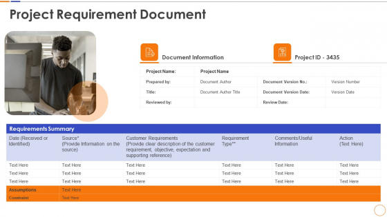Project Requirement Document Ppt Gallery Graphics Example PDF Project Requirement Document Ppt Gallery Graphics Example PDF