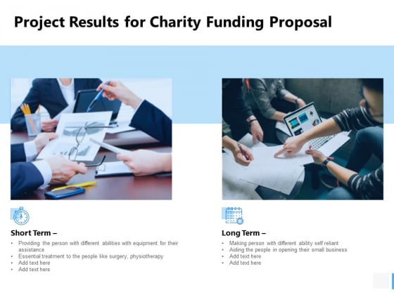 Project Results For Charity Funding Proposal Ppt PowerPoint Presentation Ideas Show Project Results For Charity Funding Proposal Ppt PowerPoint Presentation Ideas Show