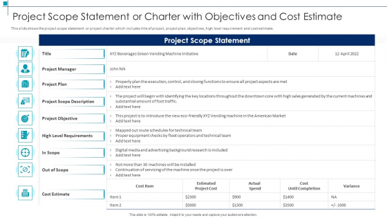 Project Scope Statement Project Scope Management Deliverables Icons PDF Project Scope Statement Project Scope Management Deliverables Icons PDF