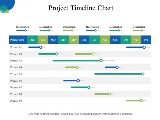 Project Timeline Chart Template