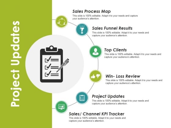 Project Updates Template 2 Ppt PowerPoint Presentation Model Guide