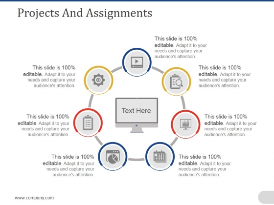 Projects And Assignments Template 1 Ppt PowerPoint Presentation File Slide