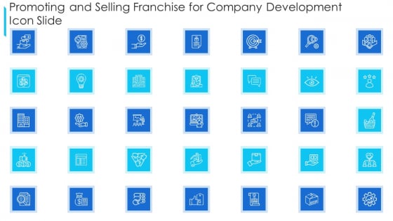 Promoting And Selling Franchise For Company Development Icon Slide Pictures PDF Promoting And Selling Franchise For Company Development Icon Slide Pictures PDF