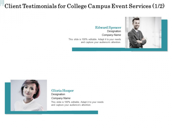 Promoting University Event Client Testimonials For College Campus Event Services Diagrams PDF Promoting University Event Client Testimonials For College Campus Event Services Diagrams PDF