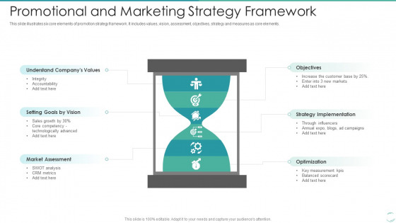 Promotional And Marketing Strategy Framework Infographics PDF Promotional And Marketing Strategy Framework Infographics PDF