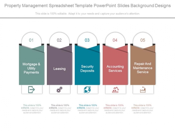 property management spreadsheet template powerpoint slides