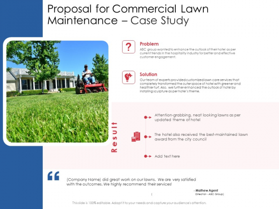 Proposal For Commercial Lawn Maintenance Case Study Ppt Portfolio Vector PDF Proposal For Commercial Lawn Maintenance Case Study Ppt Portfolio Vector PDF