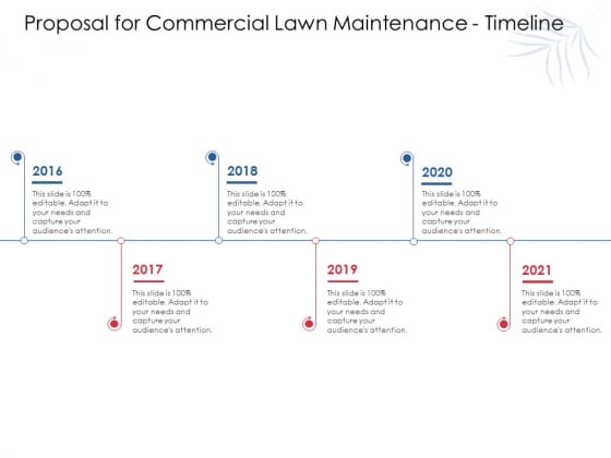 Proposal For Commercial Lawn Maintenance Timeline Ppt Model Gridlines PDF Proposal For Commercial Lawn Maintenance Timeline Ppt Model Gridlines PDF