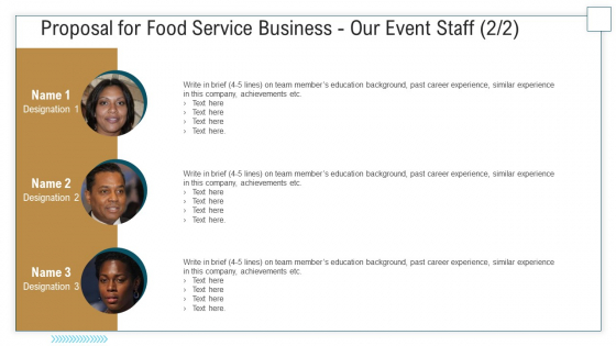 Proposal For Food Service Business Our Event Staff Ppt Professional Guidelines PDF Proposal For Food Service Business Our Event Staff Ppt Professional Guidelines PDF