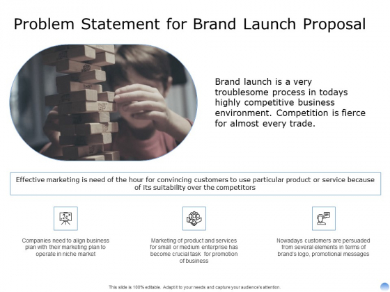 Proposal To Brand Company Professional Services Problem Statement For Brand Launch Proposal Pictures PDF Proposal To Brand Company Professional Services Problem Statement For Brand Launch Proposal Pictures PDF