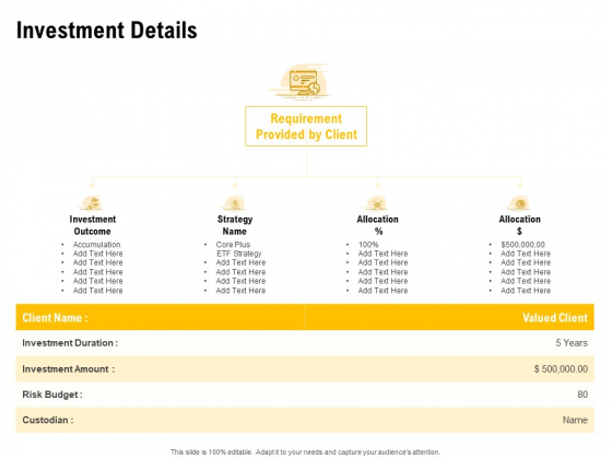 Proposal To Provide Financial Advisory And Bond Investment Details Diagrams PDF Proposal To Provide Financial Advisory And Bond Investment Details Diagrams PDF