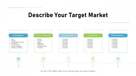 Proven Ways Of Quickly Growing A Small Business Describe Your Target Market Ppt PowerPoint Presentation Pictures Master Slide PDF Proven Ways Of Quickly Growing A Small Business Describe Your Target Market Ppt PowerPoint Presentation Pictures Master Slide PDF