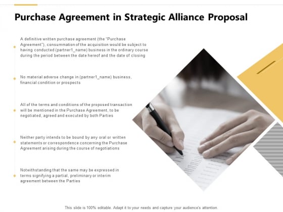 Purchase Agreement In Strategic Alliance Proposal Ppt PowerPoint Presentation Icon Aids Purchase Agreement In Strategic Alliance Proposal Ppt PowerPoint Presentation Icon Aids