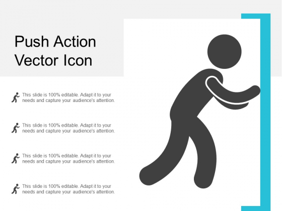 Push Action Vector Icon Ppt Powerpoint Presentation Model Themes