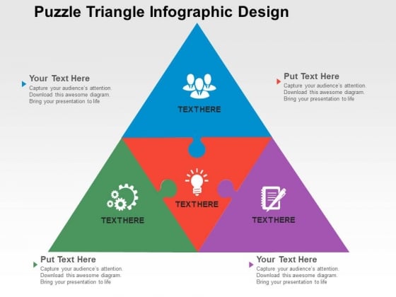Puzzle Triangle Infographic Design Powerpoint Templates