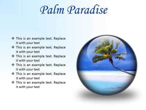Palm Paradise Beach PowerPoint Presentation Slides C Palm Paradise Beach PowerPoint Presentation Slides C