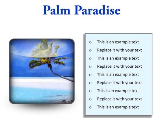 Palm Paradise Beach PowerPoint Presentation Slides S Palm Paradise Beach PowerPoint Presentation Slides S