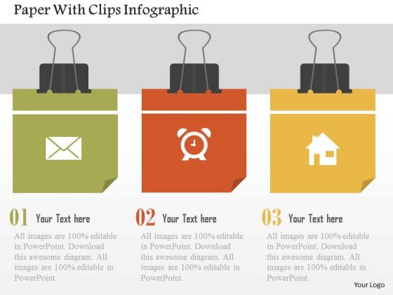 Paper With Clips Infographic Presentation Template Paper With Clips Infographic Presentation Template