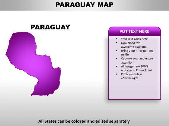 Paraguay PowerPoint Maps
