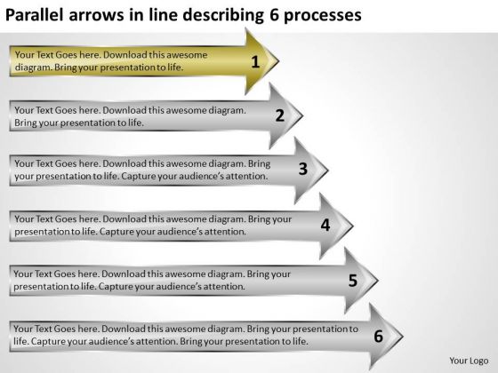 Parallel Arrows In Line Describing 6 Processes Gym Business Plan PowerPoint Templates Parallel Arrows In Line Describing 6 Processes Gym Business Plan PowerPoint Templates