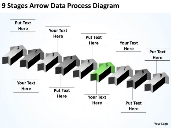 Parallel Data Processing 9 Stages Arrow Diagram PowerPoint Slides Parallel Data Processing 9 Stages Arrow Diagram PowerPoint Slides