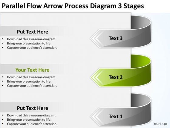 Parallel Flow Arrow Process Diagram 3 Stages Example Of Business Plan PowerPoint Slides Parallel Flow Arrow Process Diagram 3 Stages Example Of Business Plan PowerPoint Slides