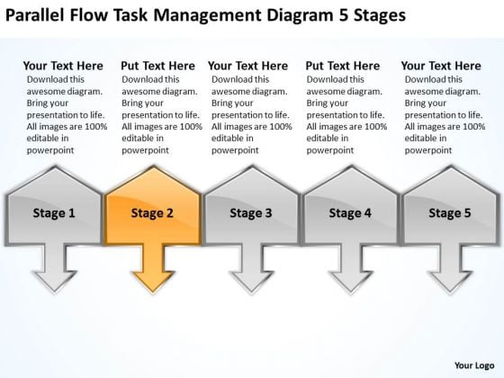 parallel flow task management diagram 5 stages business plan wiki wiki business plan
