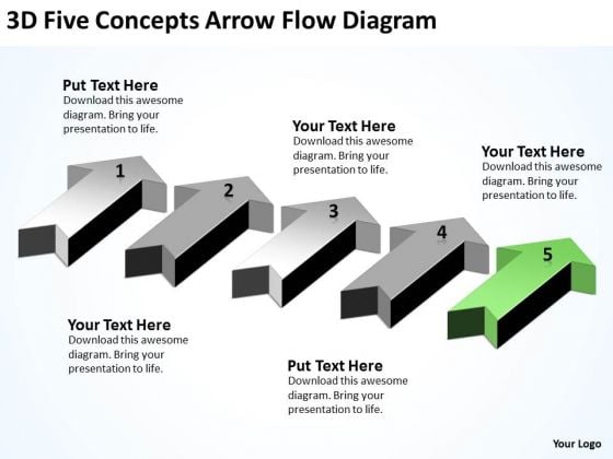 Parallel Processing Definition 3d Five Concepts Arrow Flow Diagram PowerPoint Slides Parallel Processing Definition 3d Five Concepts Arrow Flow Diagram PowerPoint Slides