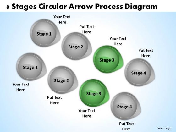 parallel processing definition 8 stages circular arrow diagram