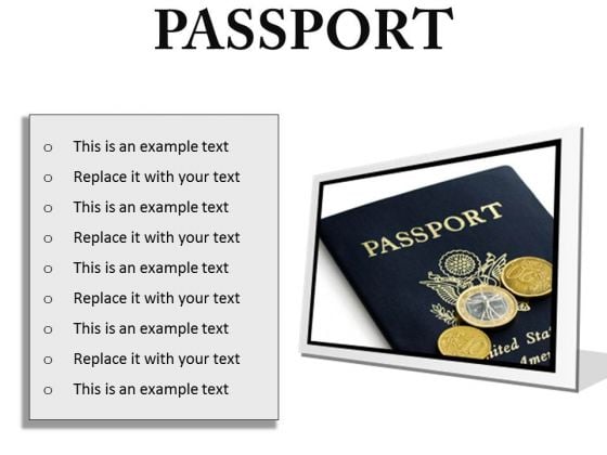 Passport Vacation PowerPoint Presentation Slides F