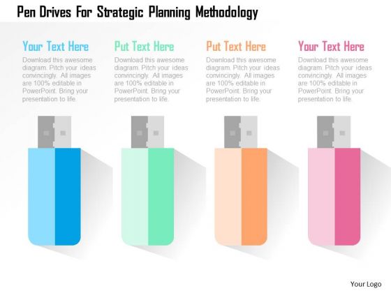 Pen Drives For Strategic Planning Methodology Presentation Template Pen Drives For Strategic Planning Methodology Presentation Template