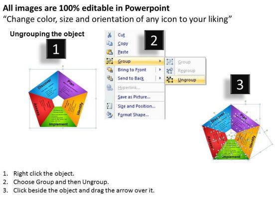 Pentagon Shape Process Diagram PowerPoint Slides Ppt Templates idea appealing