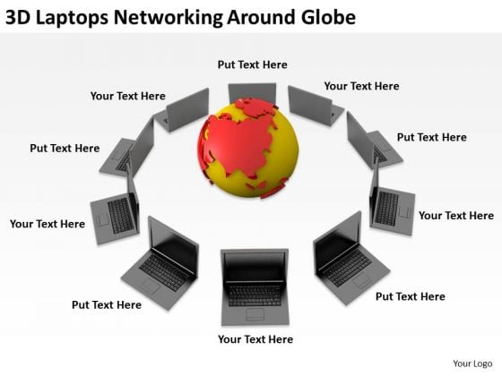 People Business 3d Laptops Networking Around Globe PowerPoint Slides People Business 3d Laptops Networking Around Globe PowerPoint Slides