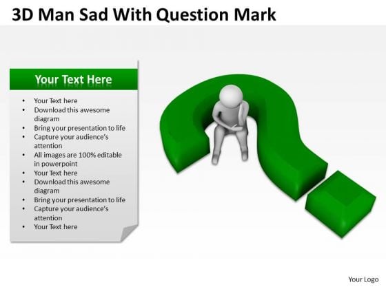 People Business 3d Man Sad With Question Mark PowerPoint Templates Ppt Backgrounds For Slides People Business 3d Man Sad With Question Mark PowerPoint Templates Ppt Backgrounds For Slides