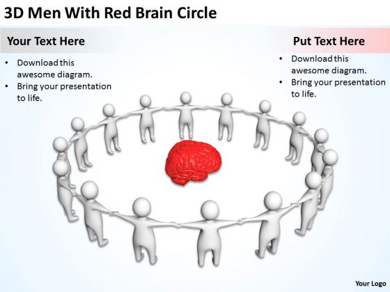 People Business 3d Men With Red Brain Circle PowerPoint Slides People Business 3d Men With Red Brain Circle PowerPoint Slides