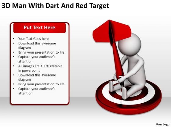 People In Business 3d Man With Dart And Red Target PowerPoint Templates People In Business 3d Man With Dart And Red Target PowerPoint Templates