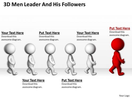 People In Business 3d Men Leader And His Followers PowerPoint Templates People In Business 3d Men Leader And His Followers PowerPoint Templates