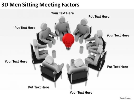People In Business 3d Men Sitting Meeting Factors PowerPoint Templates People In Business 3d Men Sitting Meeting Factors PowerPoint Templates