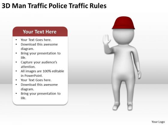 People In Business Man Traffic Police Rules PowerPoint Templates Ppt Backgrounds For Slides