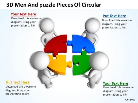 Pictures Of Business Men 3d And Puzzle Pieces Circular PowerPoint Slides Pictures Of Business Men 3d And Puzzle Pieces Circular PowerPoint Slides
