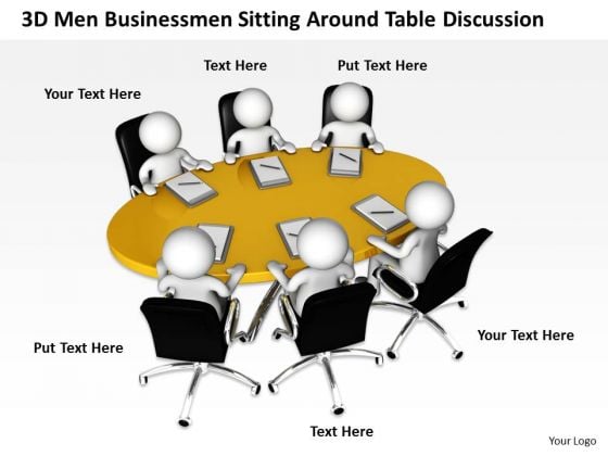 Pictures Of Business Men 3d Businessmen Sitting Around Table Discussion PowerPoint Slides Pictures Of Business Men 3d Businessmen Sitting Around Table Discussion PowerPoint Slides